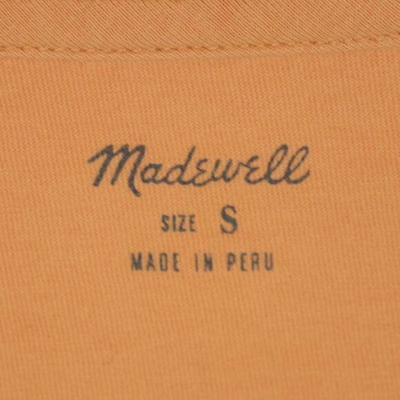 Madewell Women's Small Orange & Gold Zodiac Graphic Crewneck Short Sleeve Tee - Picture 8 of 10